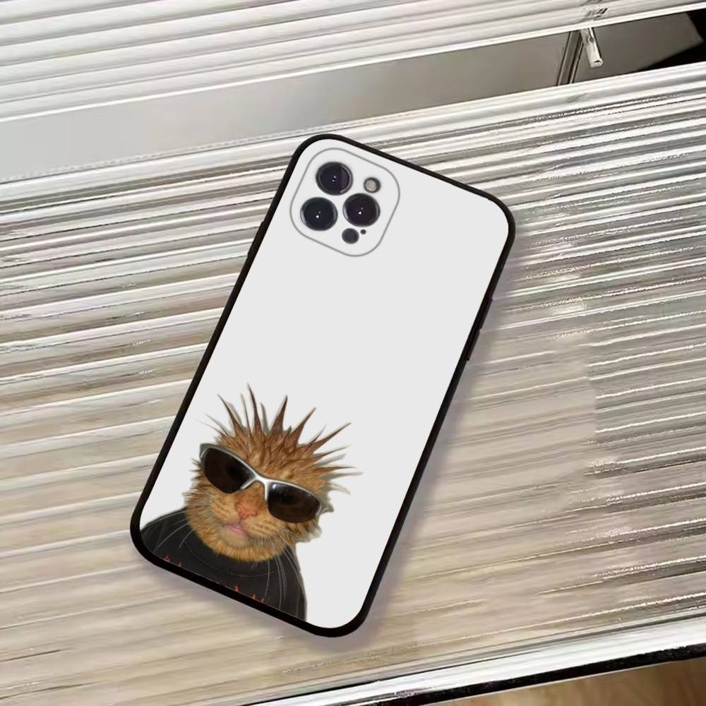 

F-Смешной Животное Кот Чехол для Телефона Силиконовый Мягкий Для IPhone 17 16 15 14 13 12 11 X XR Plus Pro Max Plus iPhone17Pro