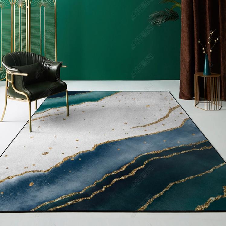Splash Ink Abstract Green Carpet Living Room Large Area Rugs Home Decor Bedroom Bedside Carpets Non-slip Floor Mat Alfombra