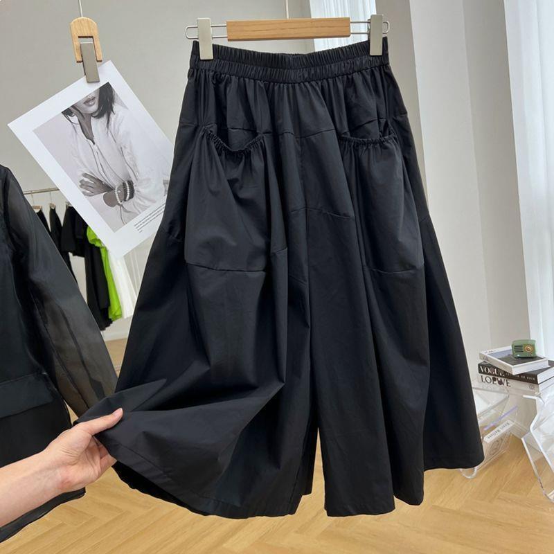 

Plus Size Women s Wide-Leg Mid-Length 7-Point Skirt Pants - Extra Large 300 Jin 2 XL, Recommended 125-160 Jin