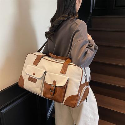 Borsa da Viaggio a Mano per Donna Grande Capacità Stoccaggio Bagagli a Breve Distanza Borsa Leggera per Uscite Viaggi Borsa Sportiva per Fitness Borsa da Imbarco