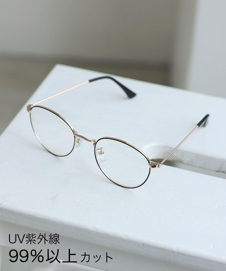 Classic Frame Glasses [DONOBAN] UV-Cut