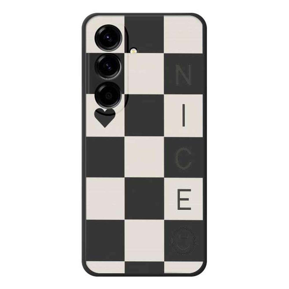 

Чехол для Samsung Galaxy A56 5G с принтом в виде сетки, ТПУ задняя крышка для телефона с прямыми краями Beige