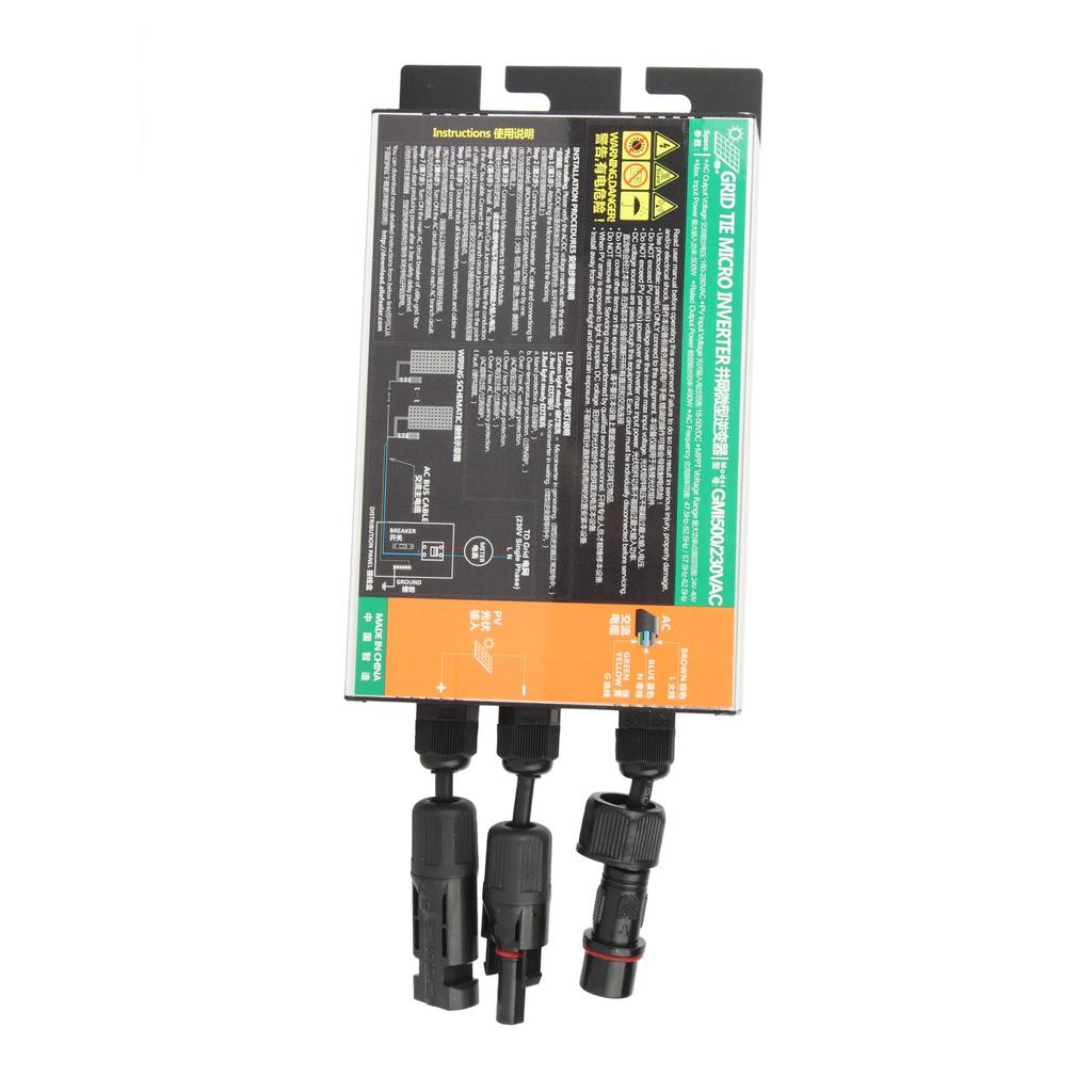 Microinversor Solar GMI 500W Proteção de Tensão Proteção de Corrente Proteção de Temperatura