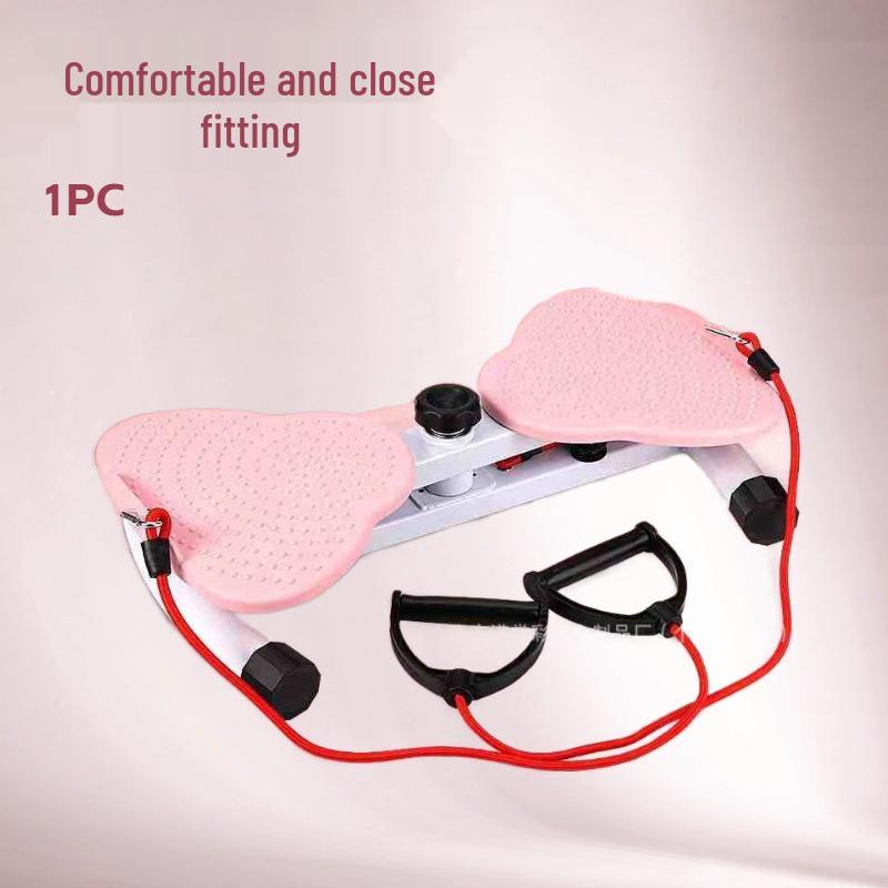 Women s Silent Waist Twisting Disc with Rope: Abdominal Toner, Slimming, Fat Burning, and Shaping Machine розовый