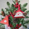 12pcs Christmas Goody Boxes,Triangle Christmas Packing Box Snowman Santa Claus Reindeer Styles Merry Christmas Cookie Gift Box for Candy Chocolates