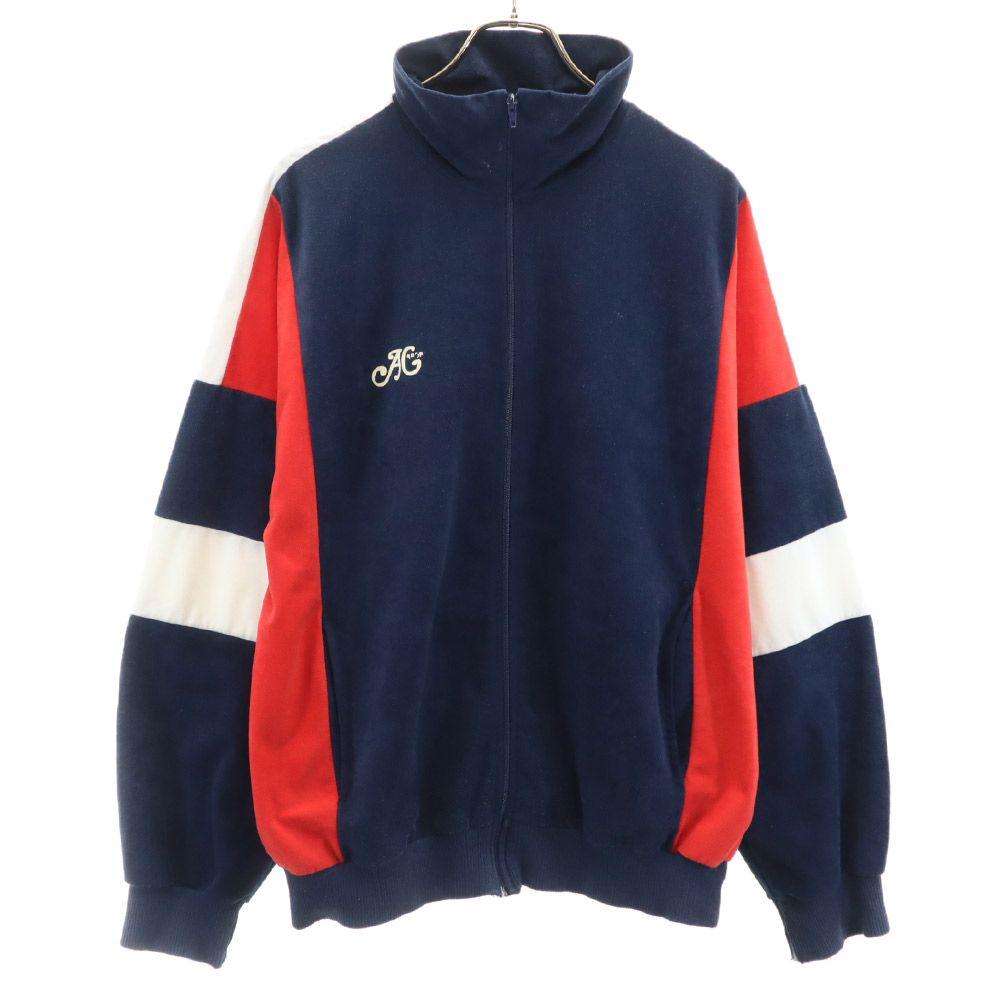 EURO 70s 80s vintage Brushed Zip jacket Navy Men's Used