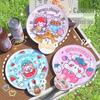 LIEI Children's Cartoon Cloth Folding Fan