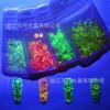Internet Celebrity Luminous Manicure Diamond Fluorescent Rhinestone Mixed Multi-Size Packaging Diy Accessories 8 Colors Optional