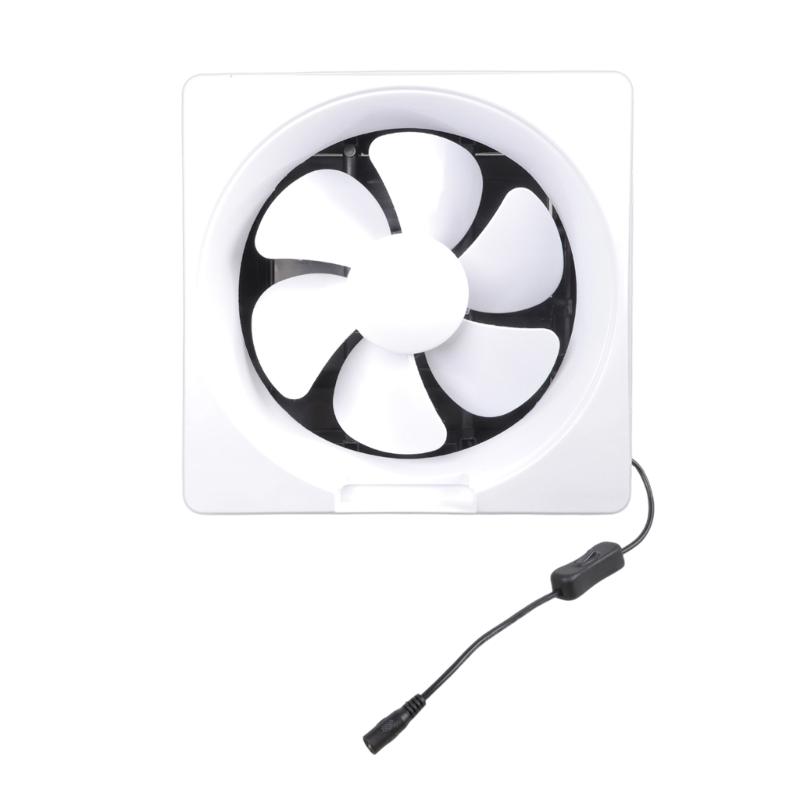 7.5/9/11/13inch Exhaust Fan 12V Wall Mounted Exhaust Fan Low Noise Extractor for Kitchen Bathroom Garage Grow Room
