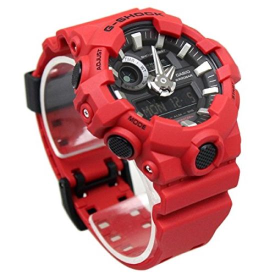 Force 20 ATM Water Resistant Plastic Strap Watch Carp, Police, Self-Defense G-SHOCK Analog-Digi Men's (GA-700-1A, GA-700-1B, GA-700-4A) (GA-700-4A