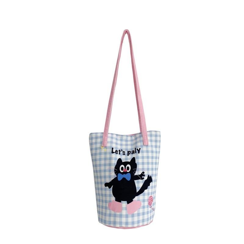 Cat Duffy Cartoon Animal Printed Children Shoulder Bag For Outings Daily
