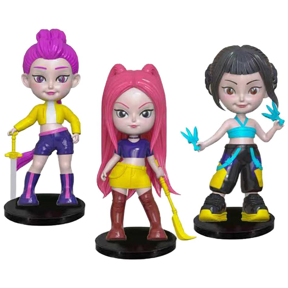 5-18pcs NEW Kpop Demon Hunters Figure Cartoon Hunters Tiger Rumi/Mira/Zoey Action Figure PVC Desktop Decoration Model  Toy Gift