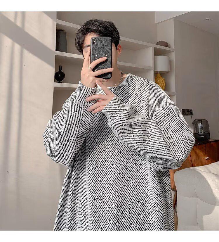 Men's Japanese Retro Lazy Style Hoodie - 2025 Autumn/Winter New Arrival, Trendy High-Street Versatile High-End Feel Top.