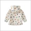 Toddler Outdoor Waterproof Breathable Rain Jacket and Rain Pants Set Baby Hooded Windbreaker with Adjustable Straps and Elastic Cuffs