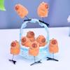 10pcs/set Zinc Zinc Alloy Capybara Hairpin Set Flocking Cartoon Duckbill Clip Spring Hair Clip  Daily