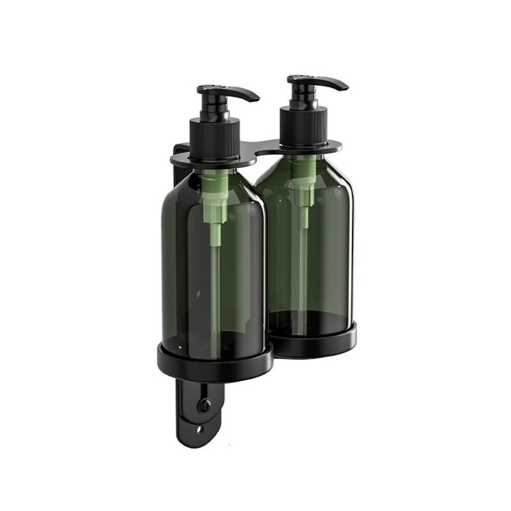 Plastic Manual Soap Dispenser Stainless Steel Pump Bottle Holder Wall Mounted Soap Dispenser  Hotel