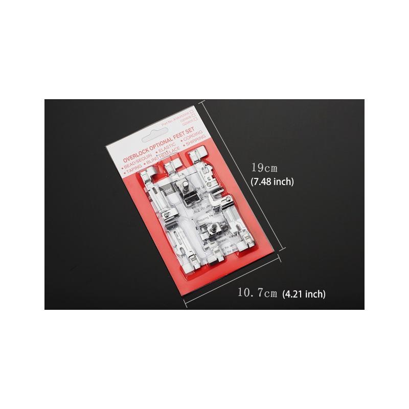 Zubehör für Overlock-Nähmaschinen Nähfüße für Singer 968 Overlock-Nähfuß 6er-Set