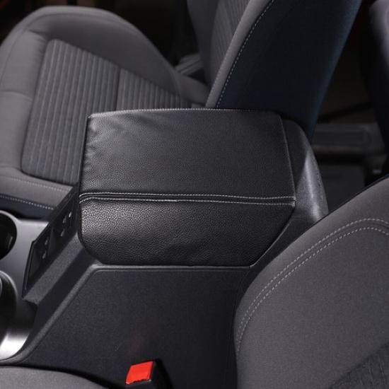 For Ford Bronco -2025 Car Armrest Box Cover Storage Bag Cushion Pad Black
