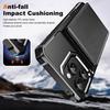 For iPhone 15 Pro Case Card Slot Kickstand Leather+TPU Reinforced Corner Phone Cover