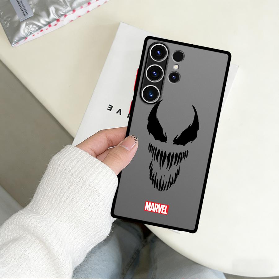 Case for Samsung Galaxy S26 S21 S22 S20 Note 20 10+ S23 FE S25 Ultra S24 Plus Funda Phone Cover Marvel Avengers Hero Logo