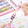 1pcs 3 in 1Cartoon Panda Three Color Splice Highlighter Pen Student Creative DIY Colorful Hand Ledger Stroke Key Marker Pen
