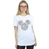 Disney Womens/Ladies Mickey Mouse Head Of Hands Cotton Boyfriend T-Shirt