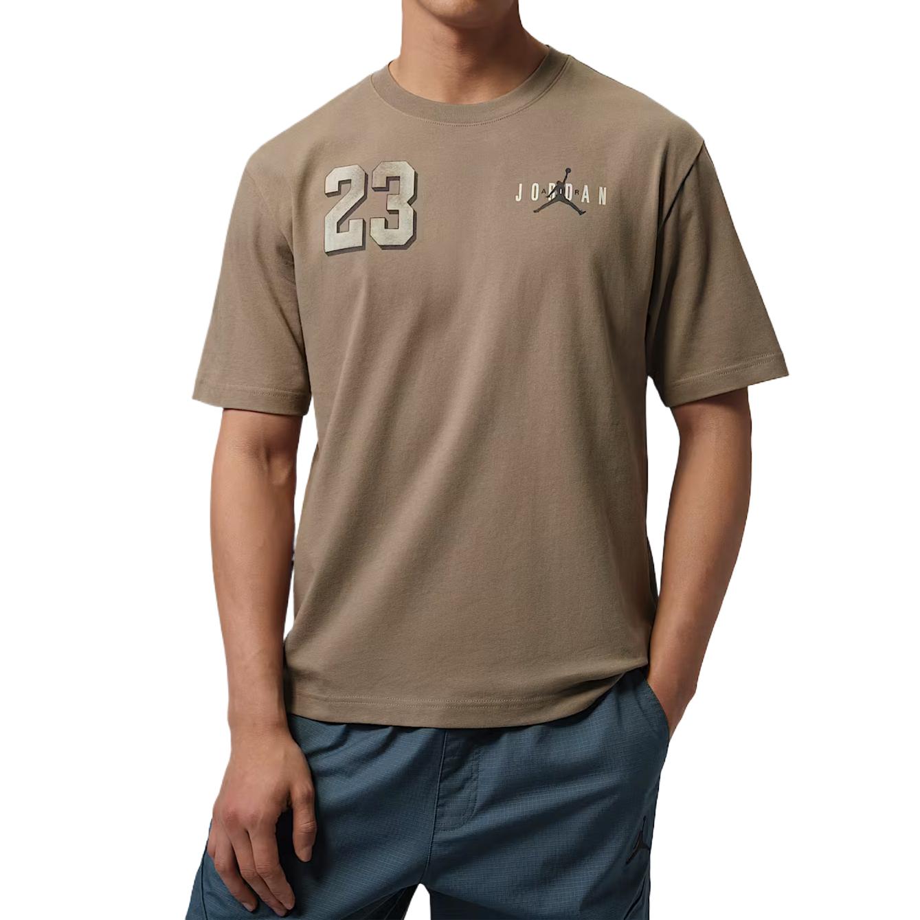 Jordan Brooklyn Printed Cotton Solid Comfortable T-Shirt Men tops IF3128-040 S
