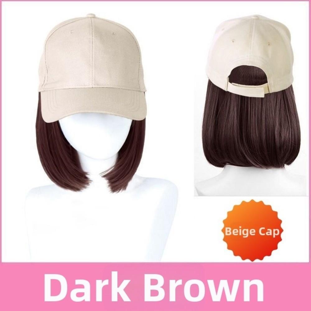 Visors Hats Women'S Adjustable Hip Hop Hat Short Synthetic Hairpiece Daily Wear
