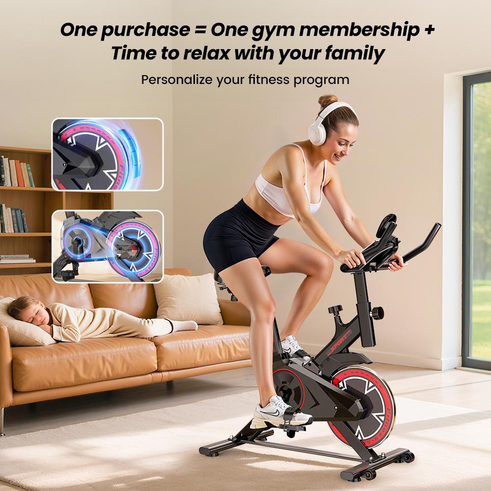 Formill QK101 Domácí rotoped - Magnetický tichý fitness rotoped s LCD monitorem, 5úrovňově nastavitelným sedlem a řídítky