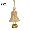 Parrot Toy Rattan Woven Toy, Bell Bird Chew Chewing with Bells or Balls, Cage Accessories for Cockatiels Budgies Small Medium