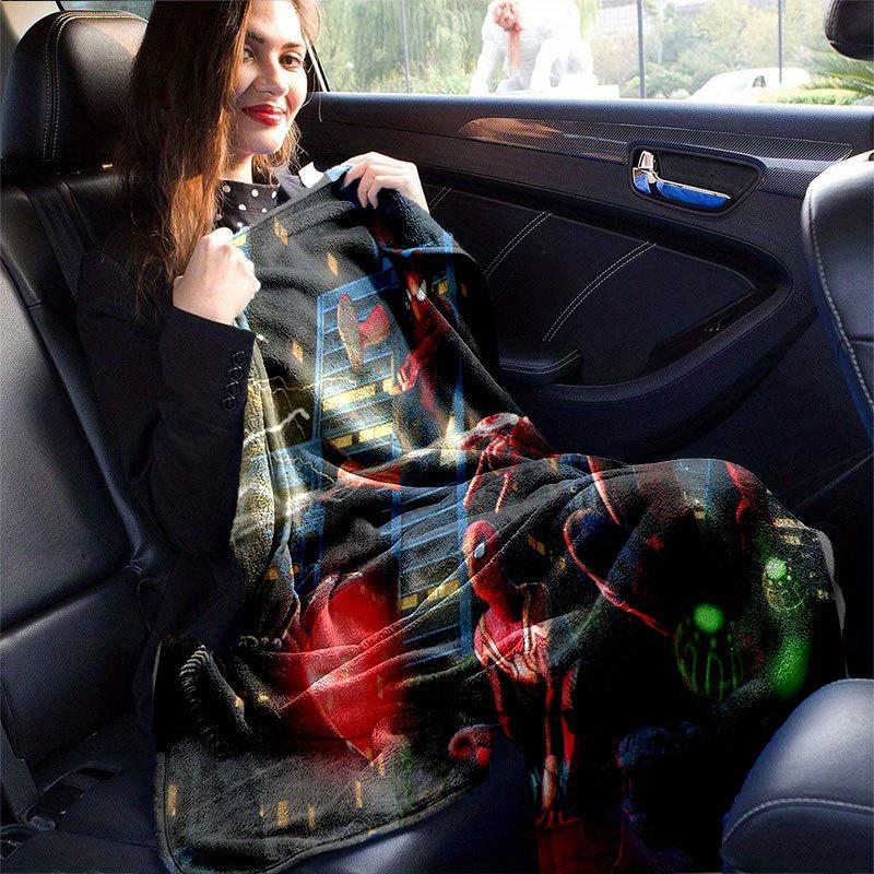 Coperta Stampata Carina di Spider-man Rettangolare Morbida Confortevole Stile Moderno Poliestere