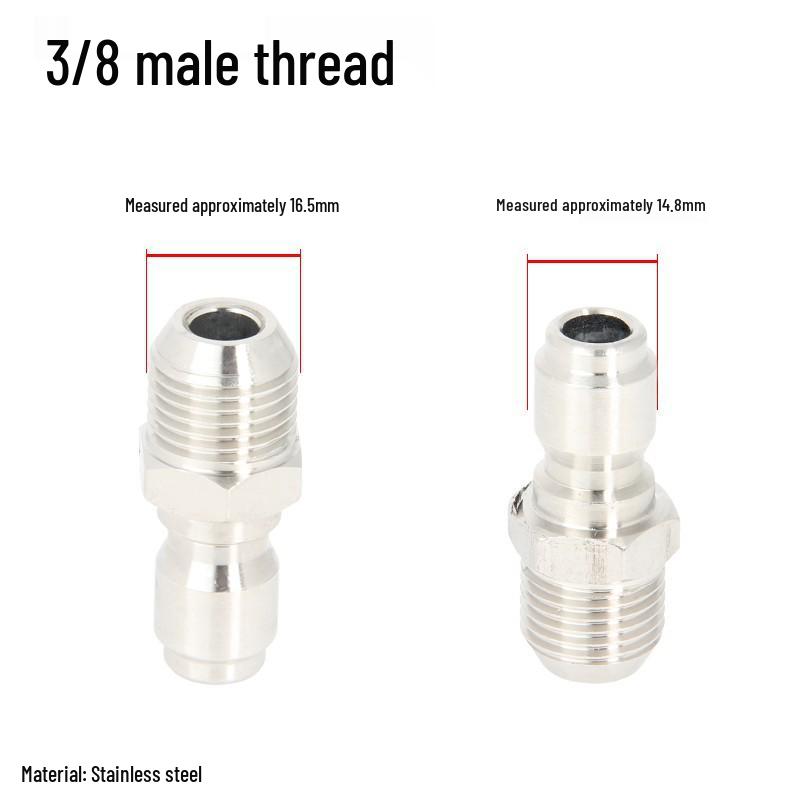 High-Pressure Water Gun Quick Connector for Car Washer, Pipe Cleaning Machine, Copper Accessories