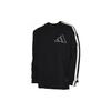 Adidas Sweatshirts Men's Black Crew Neck Moderate Regular GH4779