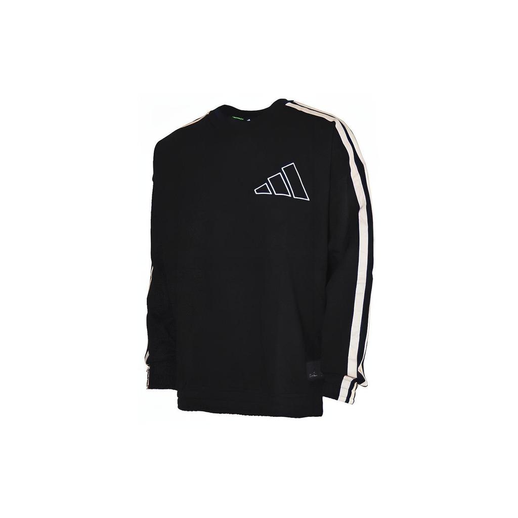 Adidas Sweatshirts Men's Black Crew Neck Moderate Regular GH4779