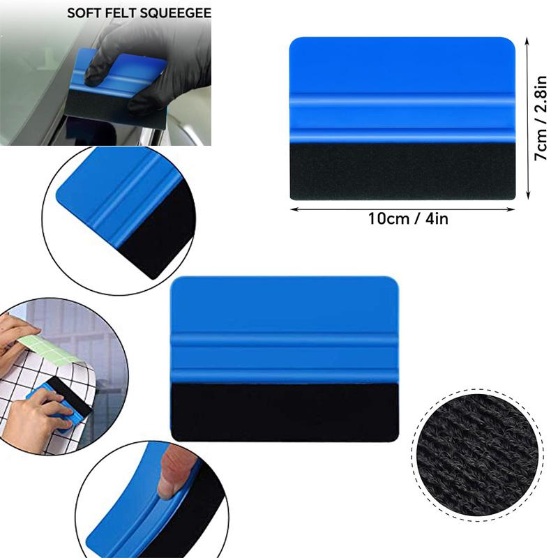 Auto Vinylfolie Filzkanten Rakel Set Wiederverwendbar für Fensterfolie Aufkleber Auto Styling Applikator Zubehör