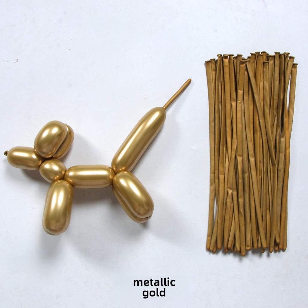 Metallic 260 Magic Balloon 1.8g - Perfect for Birthday Party Decor, Balloon Modeling, and DIY Arrangements