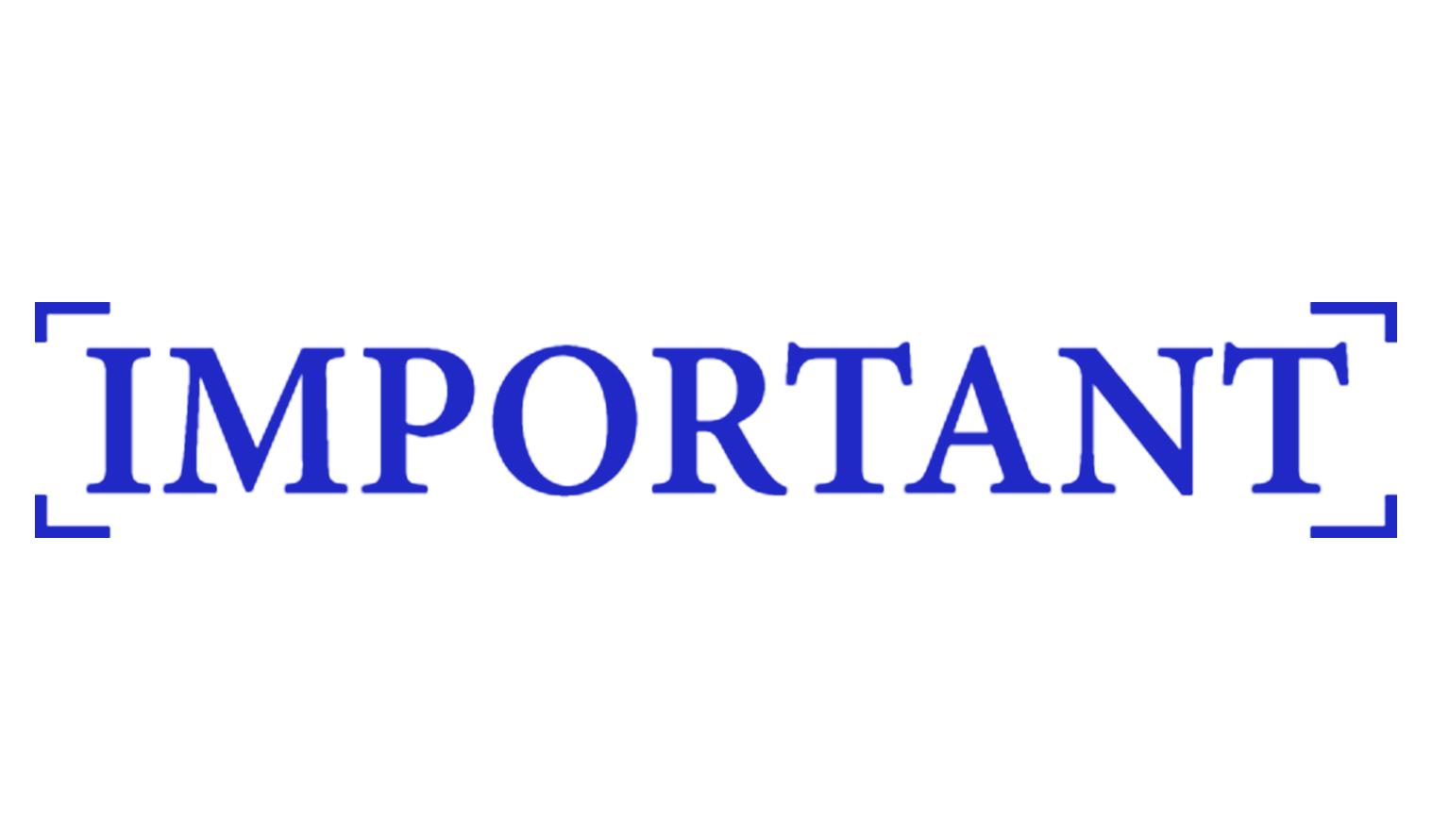 

Printtoo Важлива самонабірна гумова печатка, попередньо заправлена офісна печатка - Канцелярське приладдя для домашнього офісу, Чорна - 42 x 9 синій