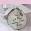 Charming Granddaughter Angel In Heaven 8cm Decorative Plastic Ball For Christmas