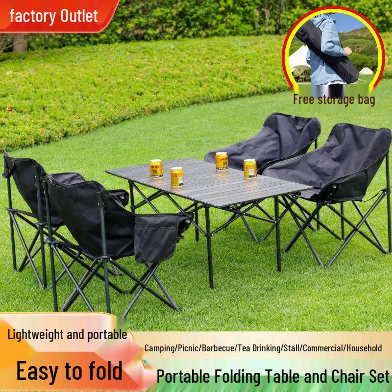 Affordable Portable Folding Camping Table & Chair Set