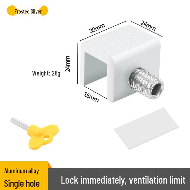 Shengbei Aluminum Alloy Window Safety Limiter Lock (Pack of 10)