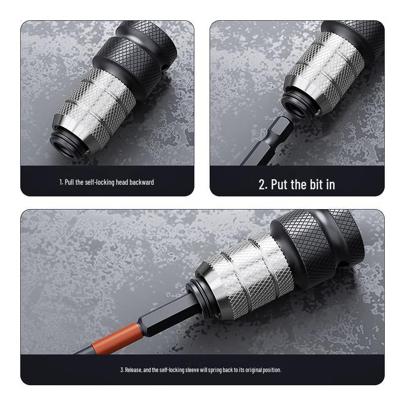 Multifunctional Electric Drill Bit & Wrench Adapter Set with Telescopic Socket