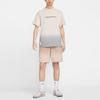 Nike Sportswear Letter Logo Print Loose Round Neck Short Sleeve T-Shirt Men Tops Light-Red Wood-Brown HF0818-104