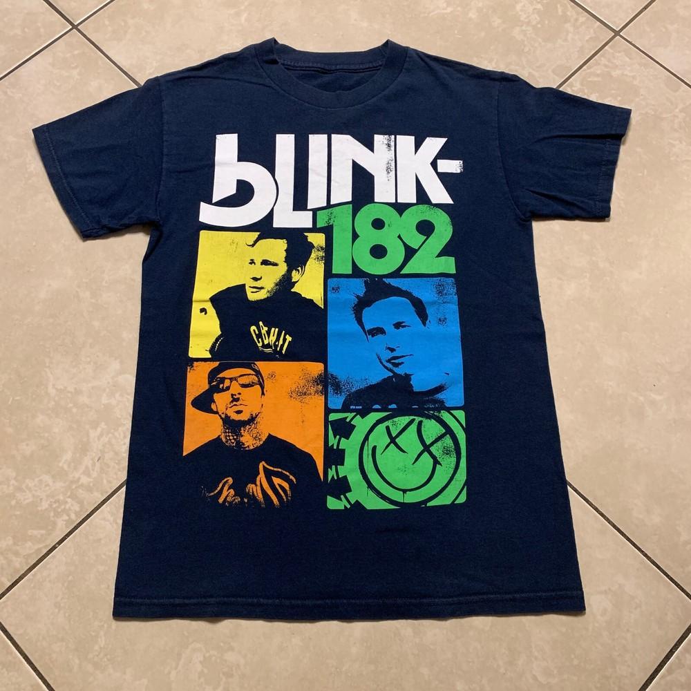 2011 Blink182 Tom Mark Travis Faces US Tour Concert T-shirt S Punk Rock Band XXL