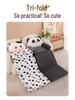 Kids' Plush Folding Stool: Panda, Capybara & Cow Design, Perfect for Playroom or Gift