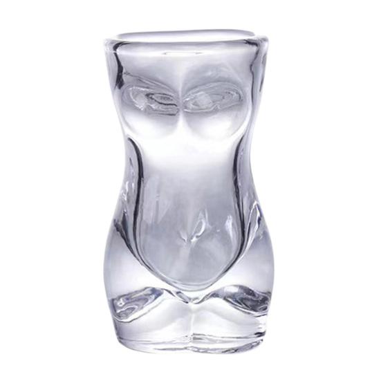 Weinglas Körperkunst Tasse Transparent Dickwandiges Weinglas für Party Whiskey