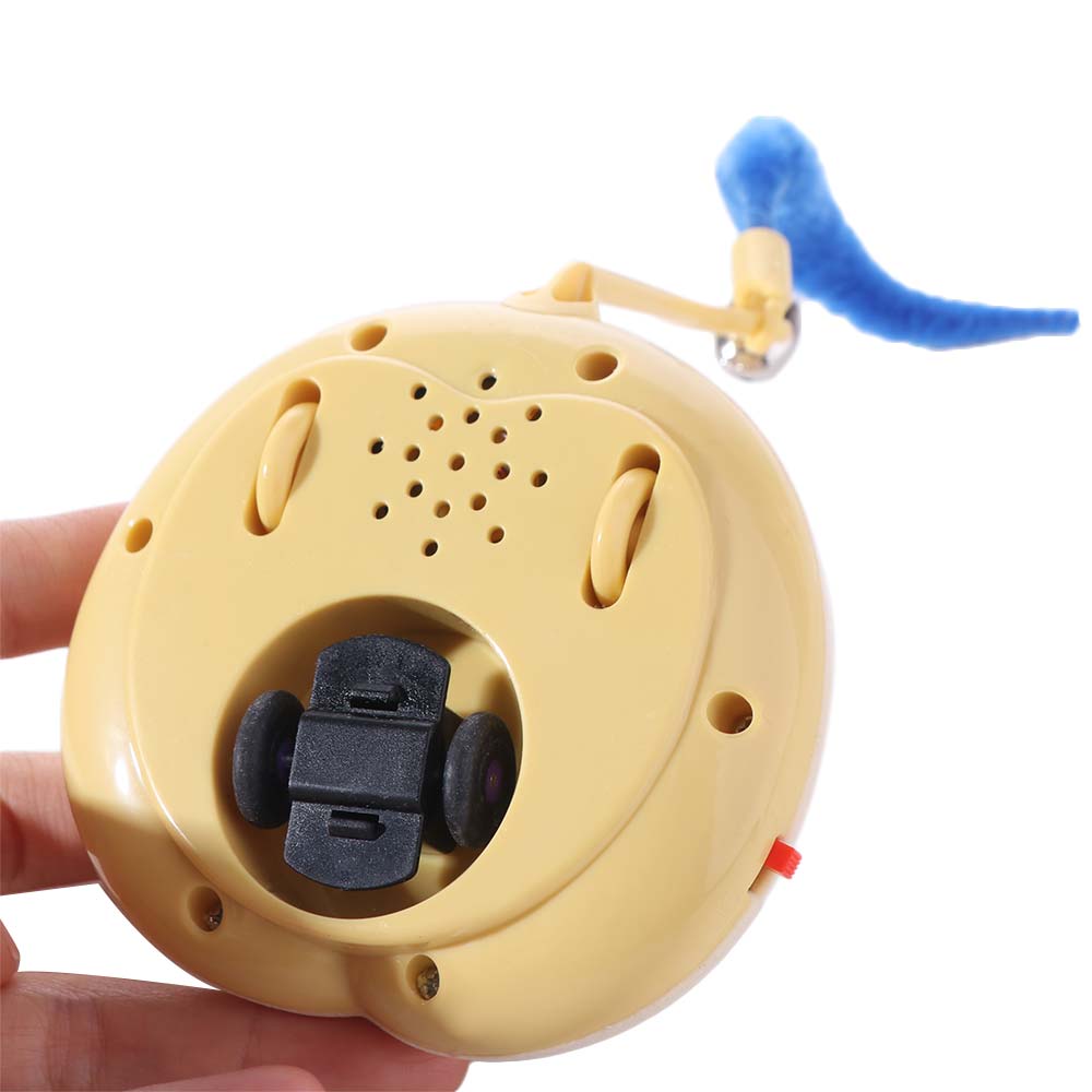 Electric Interactive Cat Toy Rechargeable Automatic Cat Teasing Device  for Indoor Cats Puppies