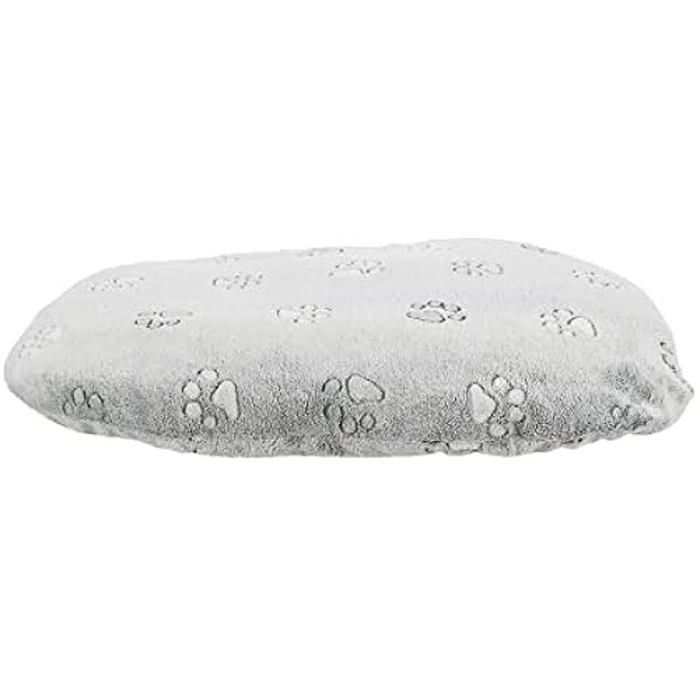 Coussin - BASIC - Nando - Ovale - 80 × 55 Cm - Gris Clair - Housse Amovible
