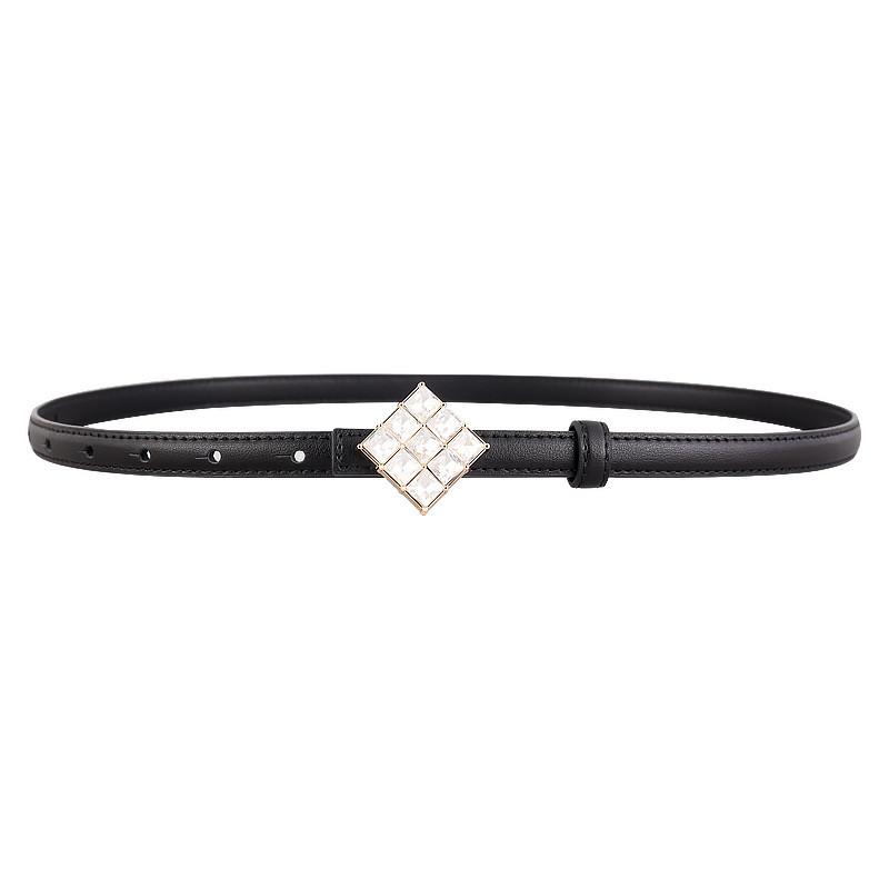 Women Leather Belt With Silver Buckle For Casual Office And Daily Wear