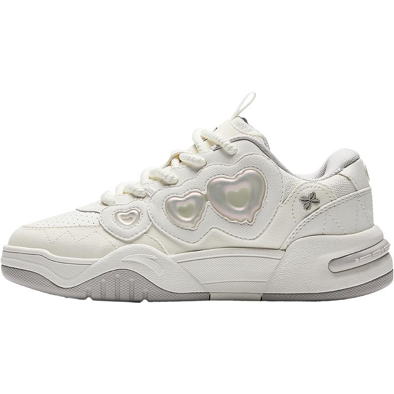 Anta Kids Comfortable Durable Breathable Lightweight Shock Absorbing Low Top Sneakers Men Sneakers White 322448009-1