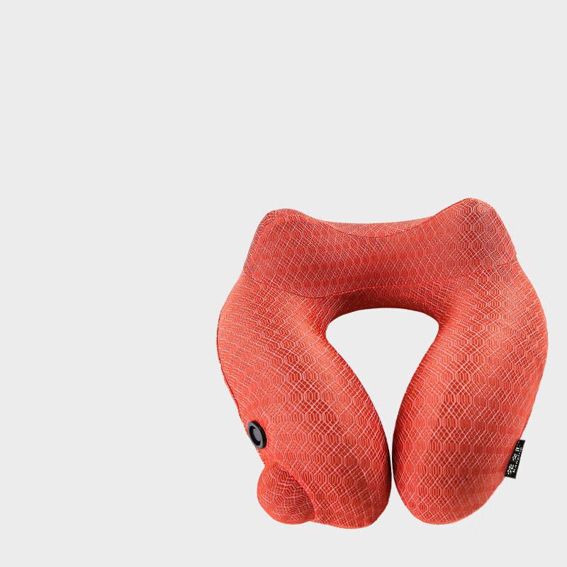 Press-Type Inflatable U-Shaped Travel Pillow